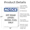 Signmission Off Road Dyed Diesel Fuel Only OSHA Notice Sign, Aluminum, 18in W x 24in L, 2PK OS-2PACK-NS-A-1824-V-16928 - alternate 2
